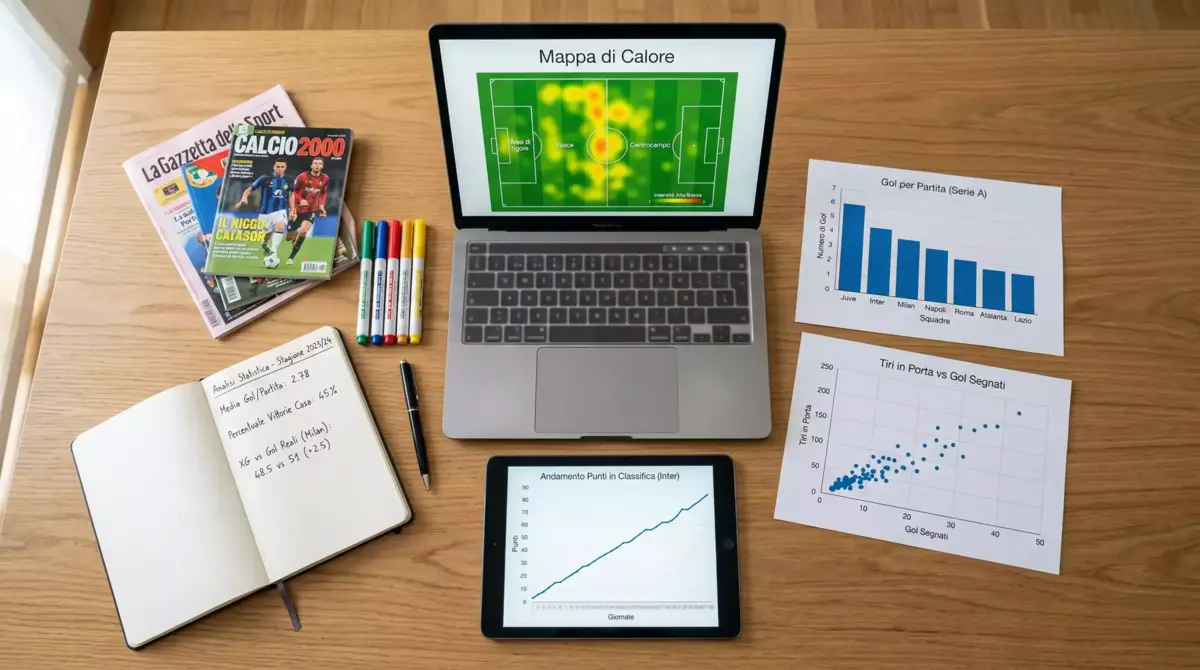 Analisi statistica per scommesse sul calcio con xG e metriche